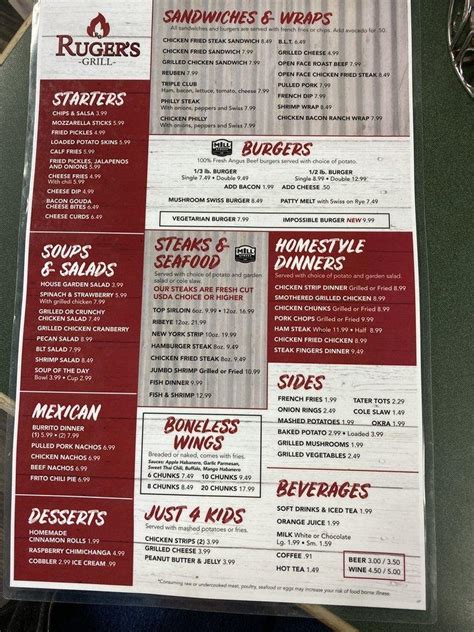 Ruger's grill menu  See more of Ruger's Grill on Facebook