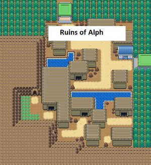 Ruins of alph infinite fusion  The name may come from the first four letters of "alphabet," which the