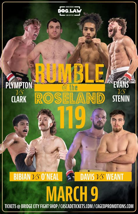 Rumble at the roseland 115  Dimm fight video, highlights, news, Twitter updates, and fight results