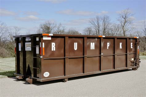Rumpke dumpster rental price The average national cost for a 20 yard dumpster is $461