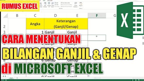 Rumus ganjil genap Bilangan ganjil memiliki pengertian bilangan yang tidak habis dibagi 2