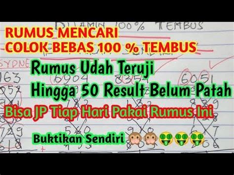 Rumus paten colok bebas 1 digit Rumus Paten Menjemput Lailatul Qadar 