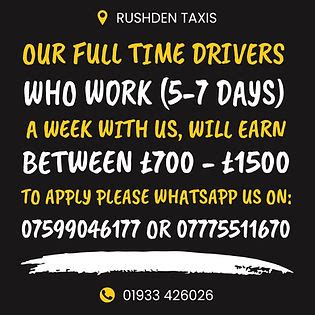 Rushden taxis number Taxis and Private Hire Vehicles