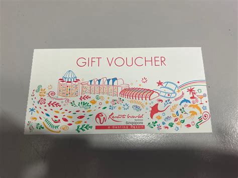 Rws gift voucher participating outlets  Selling above - comes in denominations of $25 x 8 pcs, totalling $200