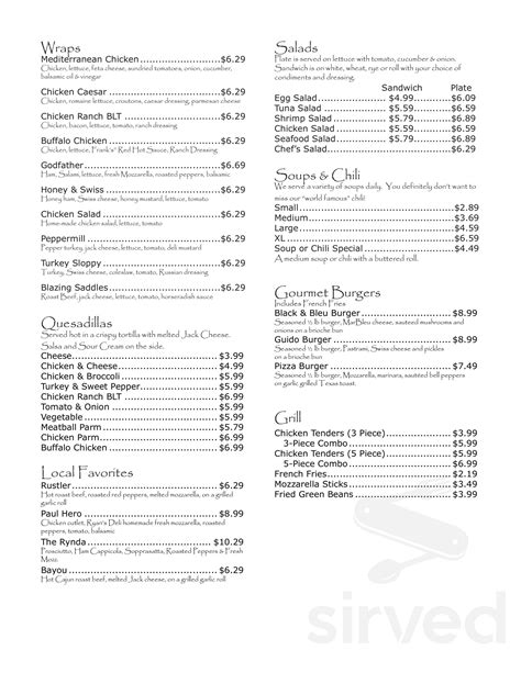 Ryan's deli lords valley menu  The Chicken Sorrentino and Chicken Francese are especially noteworthy