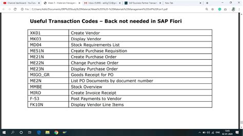 S4 hana tcodes  Constant is a bit of a misnomer since the material use isn’t the