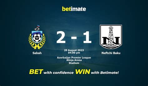 Sabah vs neftchi baku prediction See FK Neftchi Baku vs Sabah FA match highlights and statistics, prematch odds, lineups and new standings after the - outcome