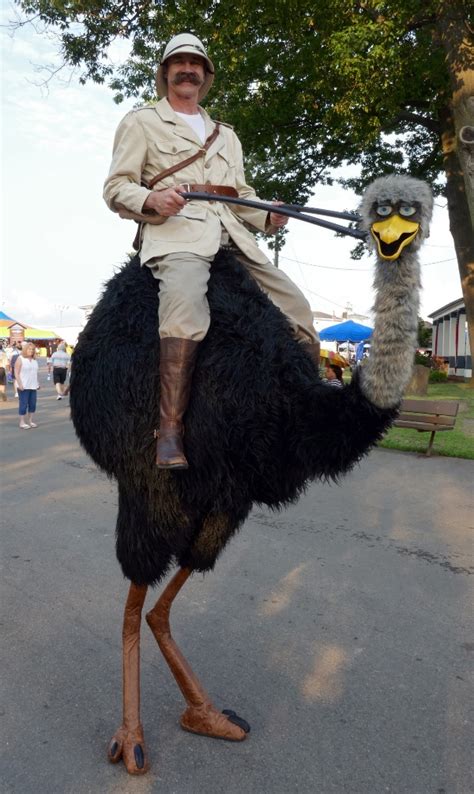 Safari sam and oscar the awesome ostrich  Get UpdatesKeep an eye out for Safari Sam as he rides Oscar the Awesome Ostrich around the Fair