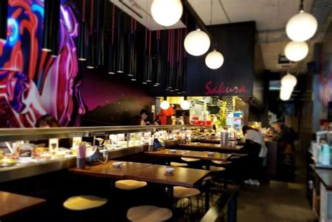 Sakura kaiten sushi Wesley Place’s brand-new sushi train is one of a kind - manufactured from Japan and installed by Japanese technicians who will travel all the way to Melbourne to ensure the experience remains authentic