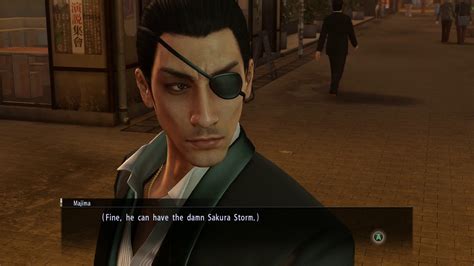 Sakura storm yakuza 0  He will let you know about his weapon dealing and his modding hobby