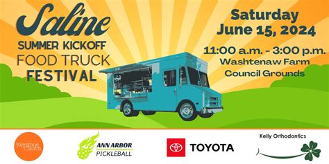 Saline food truck festival  to 4 p