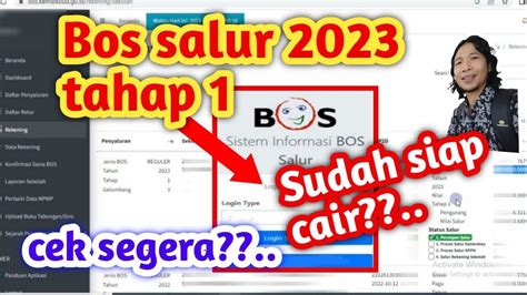 Salur bos 2023 Petunjuk Teknis atau Juknis Penggunaan Dana BOS Kinerja Bagi Sekolah yang Memiliki Kemajuan Terbaik Tahun 2023 terdapat pada Lampiran Peraturan Menteri Pendidikan, Kebudayaan, Riset, Dan Teknologi Republik Indonesia Permendikbudristek Nomor 63 Tahun 2022 Tentang Petunjuk Teknis Pengelolaan Dana Bantuan