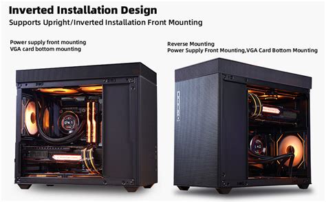 Sama im01pro  It supports mATX / ITX motherboard, ATX power supply, horizontal and vertical GPU placement, and multiple fans all around for robust air / liquid cooling — all in a cute, space-friendly design