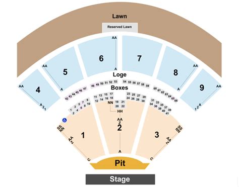San manuel amphitheater seating chart  venues that don't have sections around the entire