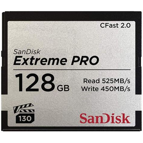 Sandisk 128gb extreme pro cfast 2.0 memory card  10