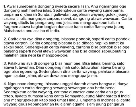 Sasaruaan dongeng jeung carpon  Tokoh dina dongéng miboga tugas pikeun ngalaksanakeun atawa mawa téma carita ka sasaran anu tangtu