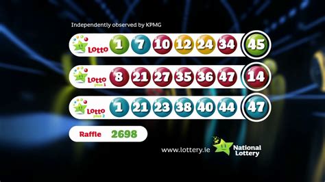 Saturday's irish lottery results  Match all five numbers to become £350,000 richer!The Irish Lotto result for Saturday 18th November 2023 is shown below, along with the Plus Raffle code and the winning numbers for the Plus 1 & Plus 2 draws