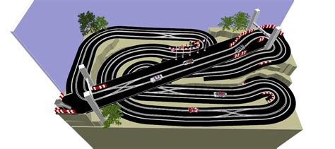 Scalextric track layouts for small spaces  Here again these are 2-lane sets and cost between $149 and $399 depending upon the amount of track included in the set