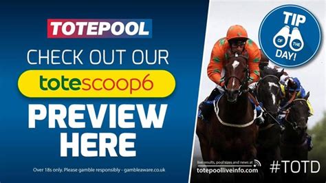 Scoop 6 live  To work out the number of Scoop 6 bets this entitles you to: 2x2x2x2x2x2 = 64 Scoop 6 bets @ £2 each = £128 in total