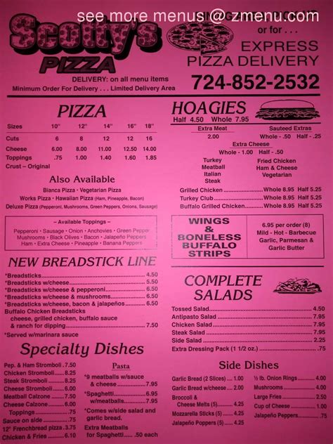 Scotty's pizza waynesburg menu  See restaurant menus, reviews, ratings, phone number, address, hours, photos and maps
