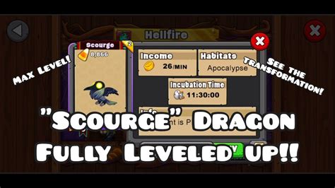 Scourge dragon dragonvale  Etherium per hour: Etherium is only