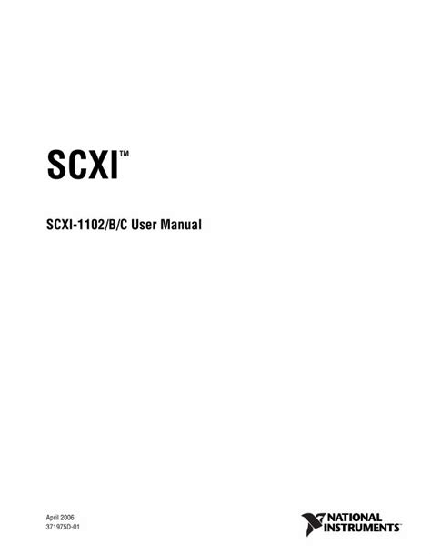 Scxi-1126  SCXI Terminal Blocks 3 BUY ONLINE at ni