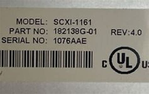 Scxi-1161  All specifications are subject to change without notice