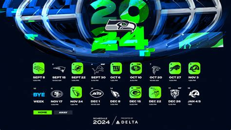 2024 Seattle Seahawks schedule: Dates and times announced