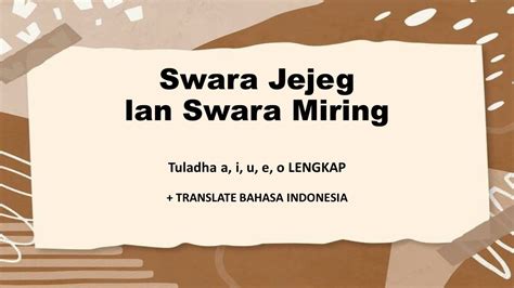 Sebutna tuladha swara a miring  4