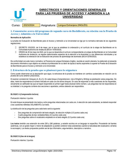 2024 Sel Orientaciones Ingles New PDF Evaluación - Scribd