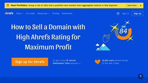 Selling domain with high ahrefs rating Generally speaking, a week domain authority score will fall somewhere between 0-20