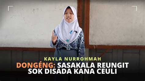 Sempalan dongéng nu kaasup kana sasakala nyaéta… Ti wates harita éta jalma gering heubeul pisan nyeri cangkéng, tatamba kapirang-pirang dukun