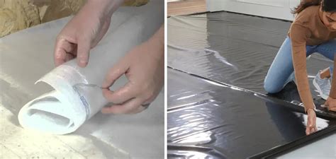 Sentinel basic vapor barrier installation 2mm thick comes with vapor barrier,overlap and pre-attached tape for easy installation ;