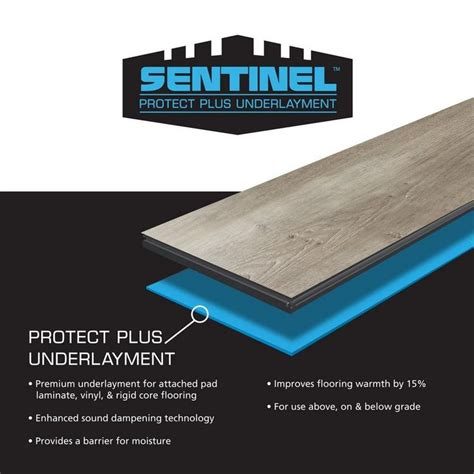 Sentinel underlayment  Make sure you also purchase the Pacesetter Laminate Flooring Installation Kit