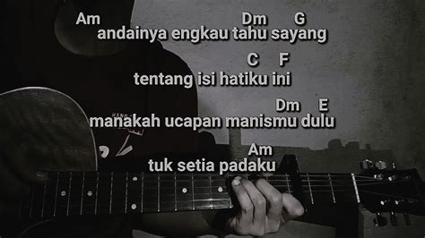 Senyuman bidadari chord Kunci Gitar Anji - Dia (Dari A) Chord Mudah