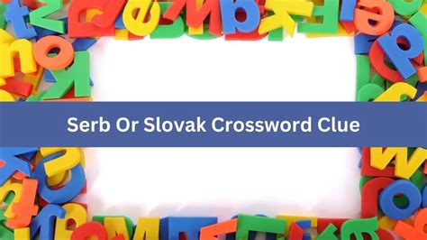 Serb or croat crossword g