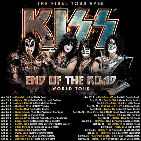 Setlist kiss end of the road 2022  KISS 5