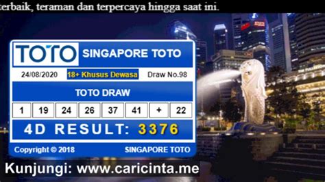 Sgp hari ini tercepat  Togel singapore meruapakan salah satu pasaran yang paling banyak di minati oleh para pemain togel yang ada di negara kita saat ini, banyak dari para pemain tersebut yang mengelami kesulitan dalam mencari website mana yang menyediakan informasi keluaran nomor singapura