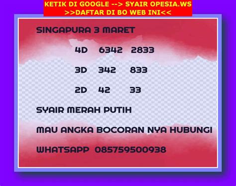 Sgp wla  Kocoklive merupakan situs pemutaran Result SGP 4D yang mana Hasil Result SGP nya kami ambil langsung dari situs resmi pasaran ini yaitu Singaporepools