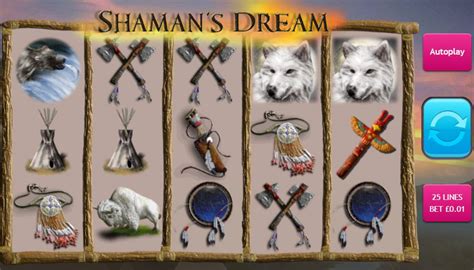 Shamans dream spilleautomat 44%; Volatility: Medium; Max win: 28,000x; Number of reels: 5; Number of paylines: 25; Min stake: 0