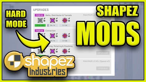 Shapez mod  All possible combinations are listed in the chart below