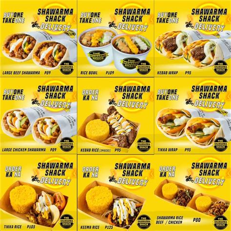 Shawarma urs menu  Delivered in a customized greeting card by email, mail or printout