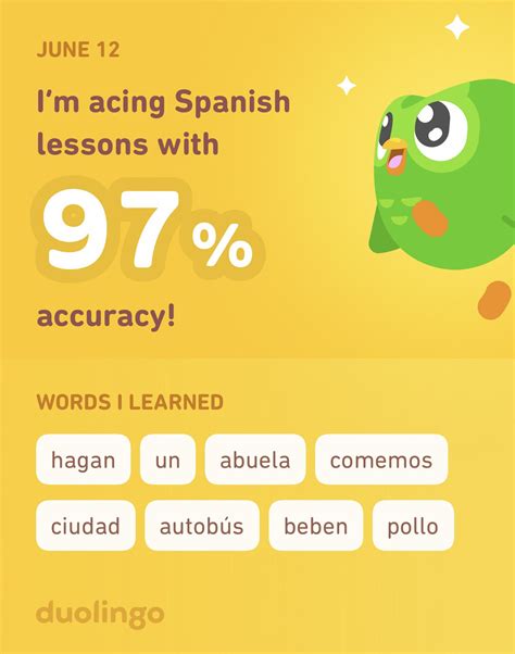 She isn't wearing a hat in spanish duolingo  This is the highest level possible and takes a LOT of work to get there