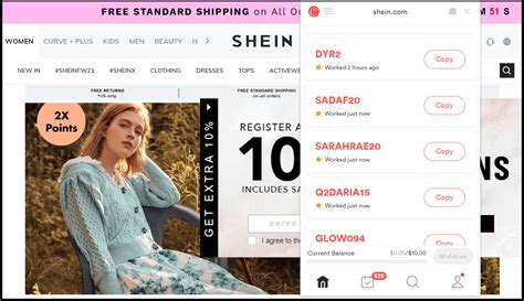 Shein 25 discount code europe  Online only