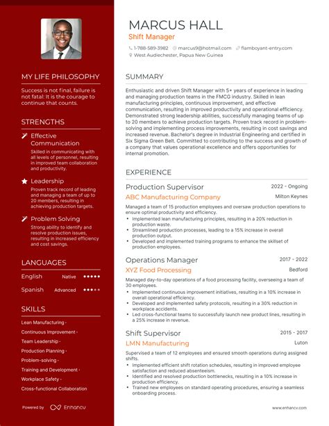 Shift manager resume examples  A Shift Manager works to ensure a positive experience for guests by overseeing all aspects of the dining experience