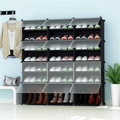 Kitsure 9-Tier Tall Shoe Rack for Closet - Shoe