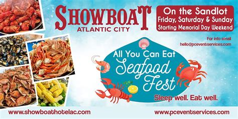 Showboat all you can eat seafood 2023  The Steel Pier aims to be the safest, cleanest, most lively family park in the world