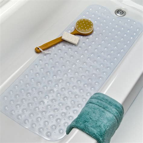 Nonslip Bathtub Shower Mat Extra Soft Eco Friendly 30x17 Inches