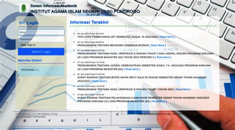 Siakad iain ponorogo login  1 Jl