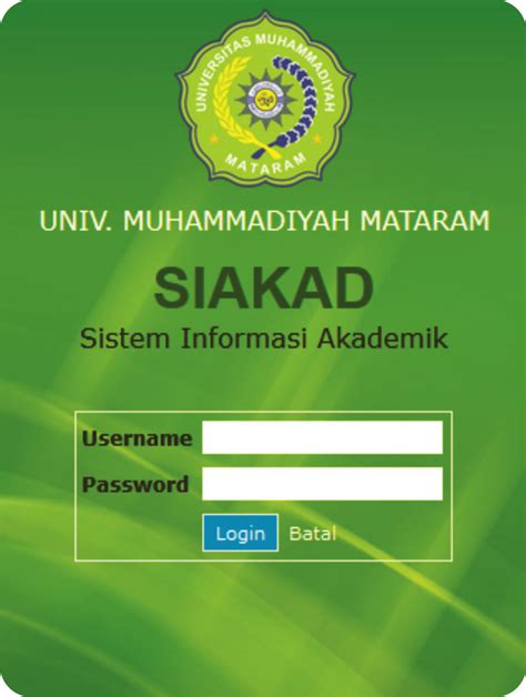 Siakadutm 000000Z, 19, SIAKAD - Login, siakad